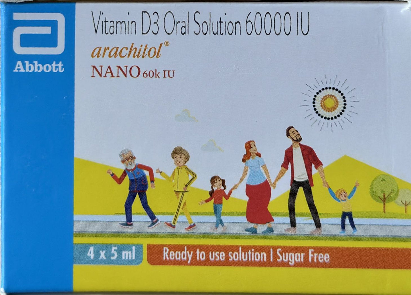 Arachitol Nano 60K IU Vitamin D3 Oral Solution Bottle