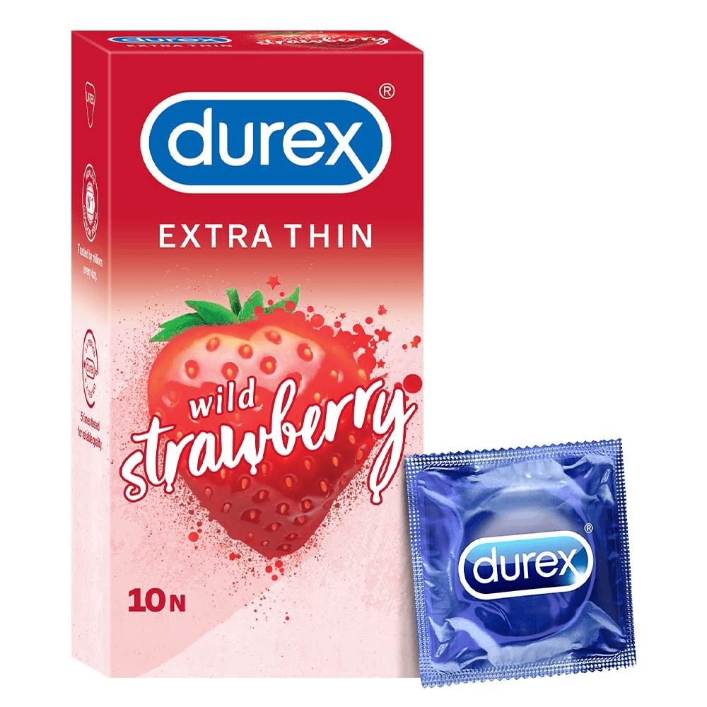 Durex Extra Thin Condom Wild Strawberry