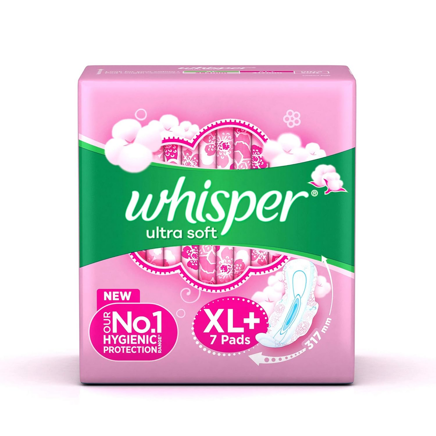 Whisper Ultra Soft Sanitary Pads XL Plus