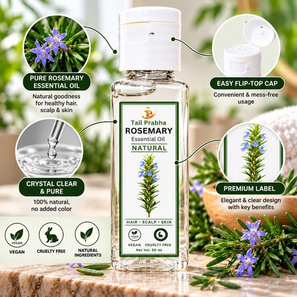 Rosemary Oil for Hair Growth: How Rosemary Essential Oil May Support Hair Regrowth, Density &amp; Scalp Health