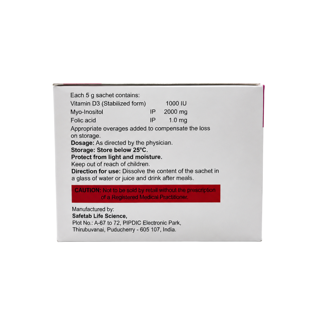 ADViBE powder box composition and dosage information panel