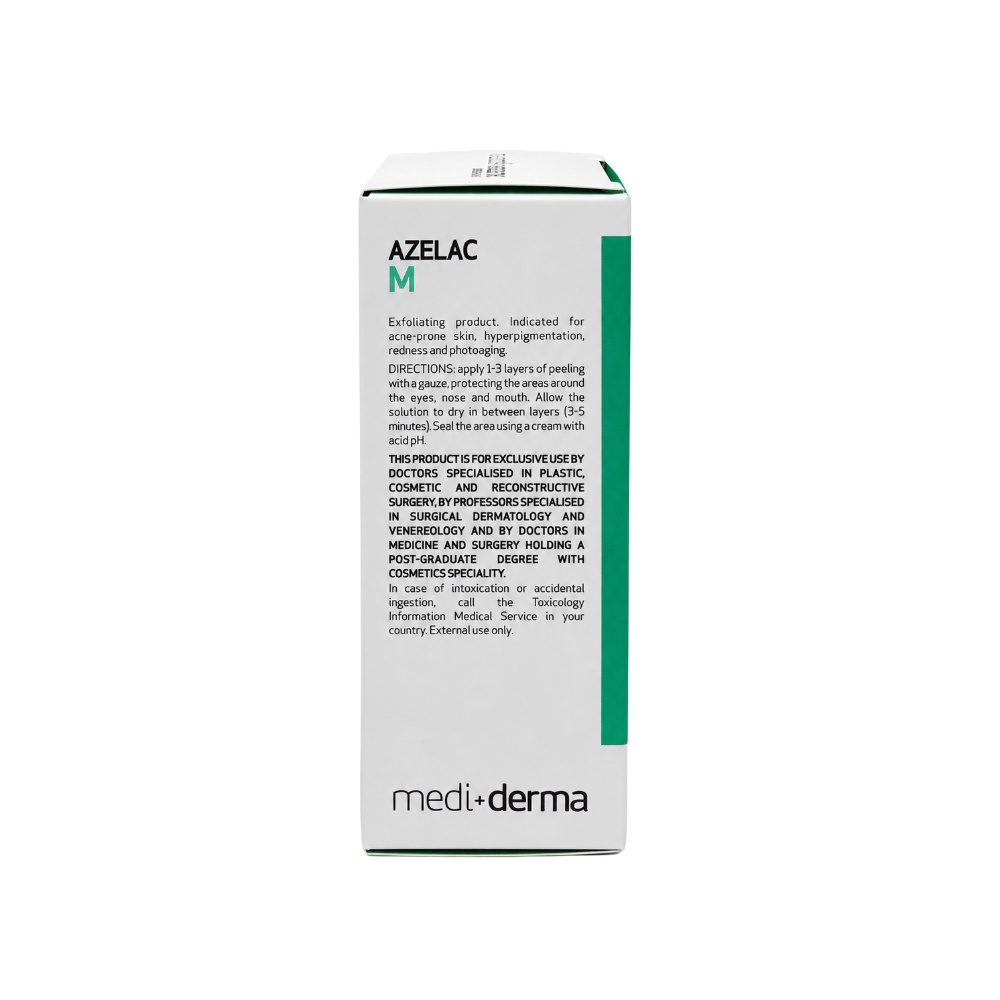 Mediderma AZELAC M box with professional directions for acne-prone skin and hyperpigmentation