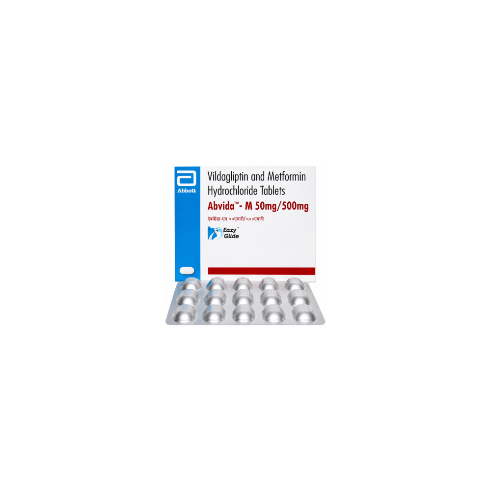 एब्विडा-एम 50mg/1000mg टैबलेट