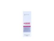 Achrome skincare product packaging on a white background