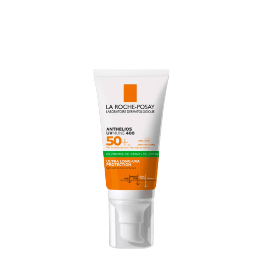 La Roche-Posay sunscreen cream on a white background