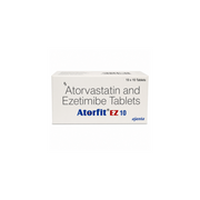 Atorfit EZ 10mg/10mg Tablet MARKETED BY: Ajanta Pharma Ltd PACK OF:-10 tablets in 1 strip SALT NAME: Atorvastatin (10mg) + Ezetimibe (10mg) Prescription Required: Yes USES: High cholesterol ALTERNATE BRAND: Orvas-EZ Tablet, Lipofix EX Tablet, Nateaze 10 mg/10 mg Tablet, Goldistat EZ 10 mg/10 mg Tablet, Atorfirst EZ 10mg/10mg Tablet, Manufacturer/Marketer Address: Ajanta House, Charkop, Kandivli West, Mumbai 400 067, India, Country of Origin: India