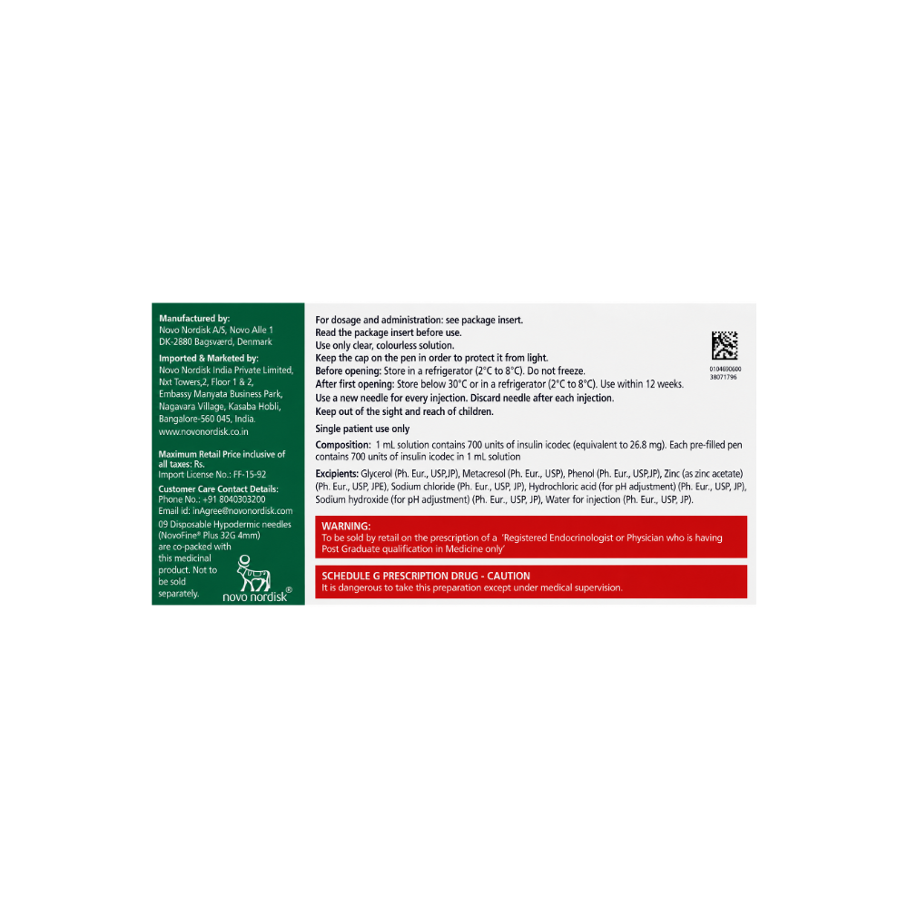 Awiqli 700 units FlexTouch INSTRUCTIONS side