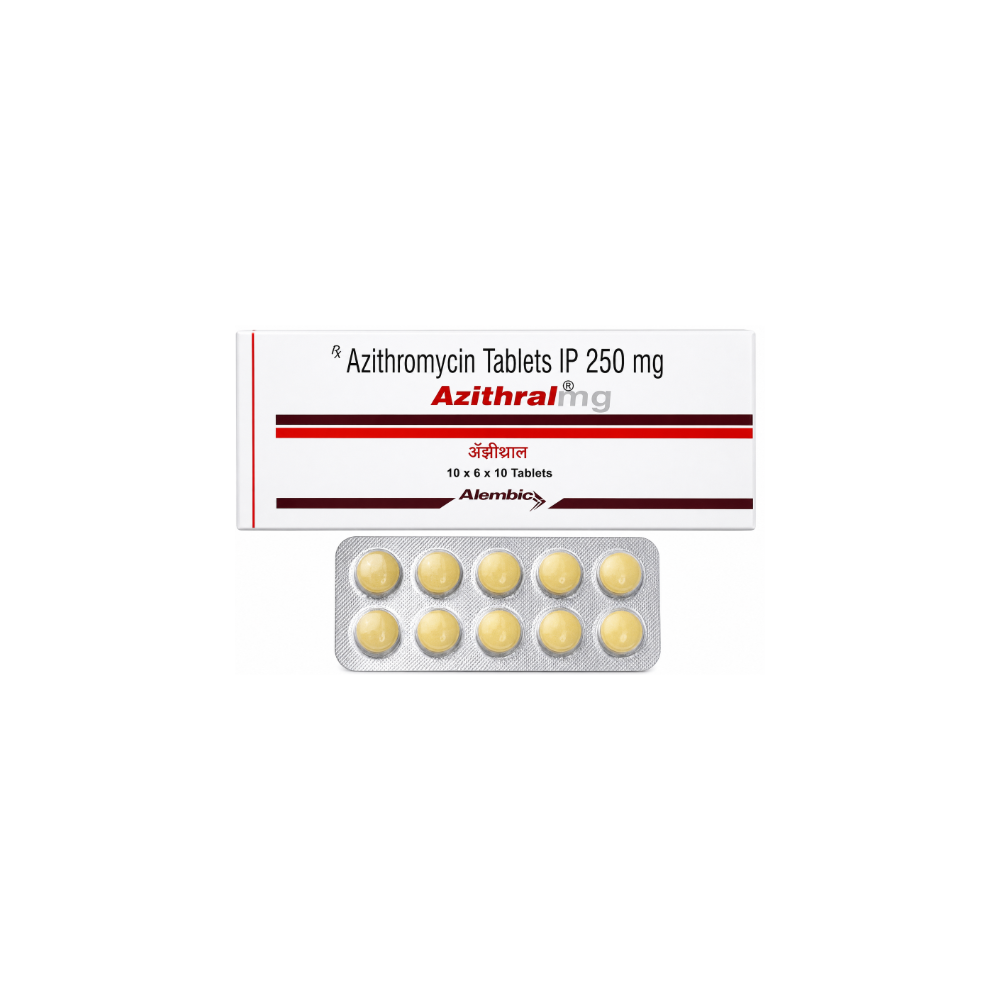 Azithral Tablet front