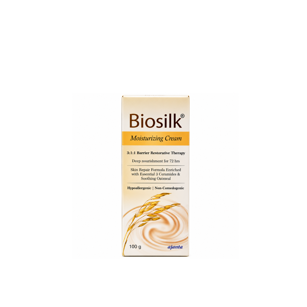 Biosilk Moisturizing Cream 100g with 3:1:1 ceramide barrier restorative therapy and colloidal oatmeal