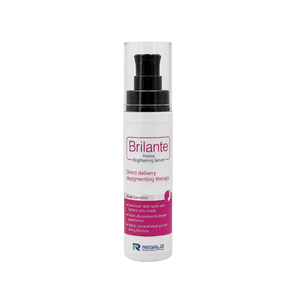 Brilante Intense Brightening Serum 50ml white pump bottle front view