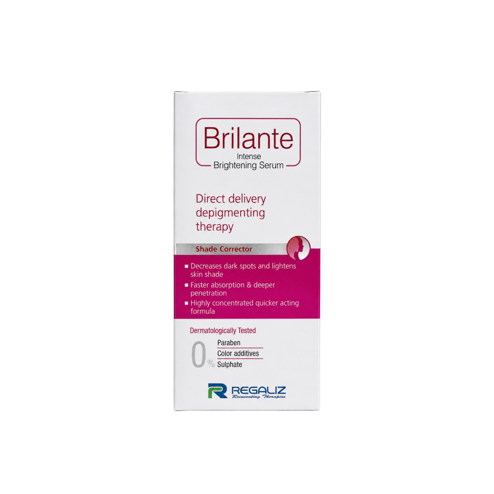 Brilante Intense Brightening Serum 50ml front carton for pigmentation and dark spot care