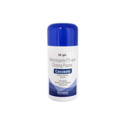 Cansketo Ketoconazole dusting powder container on a white background