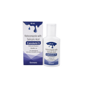 Cansketo S shampoo bottle and packaging on a white background