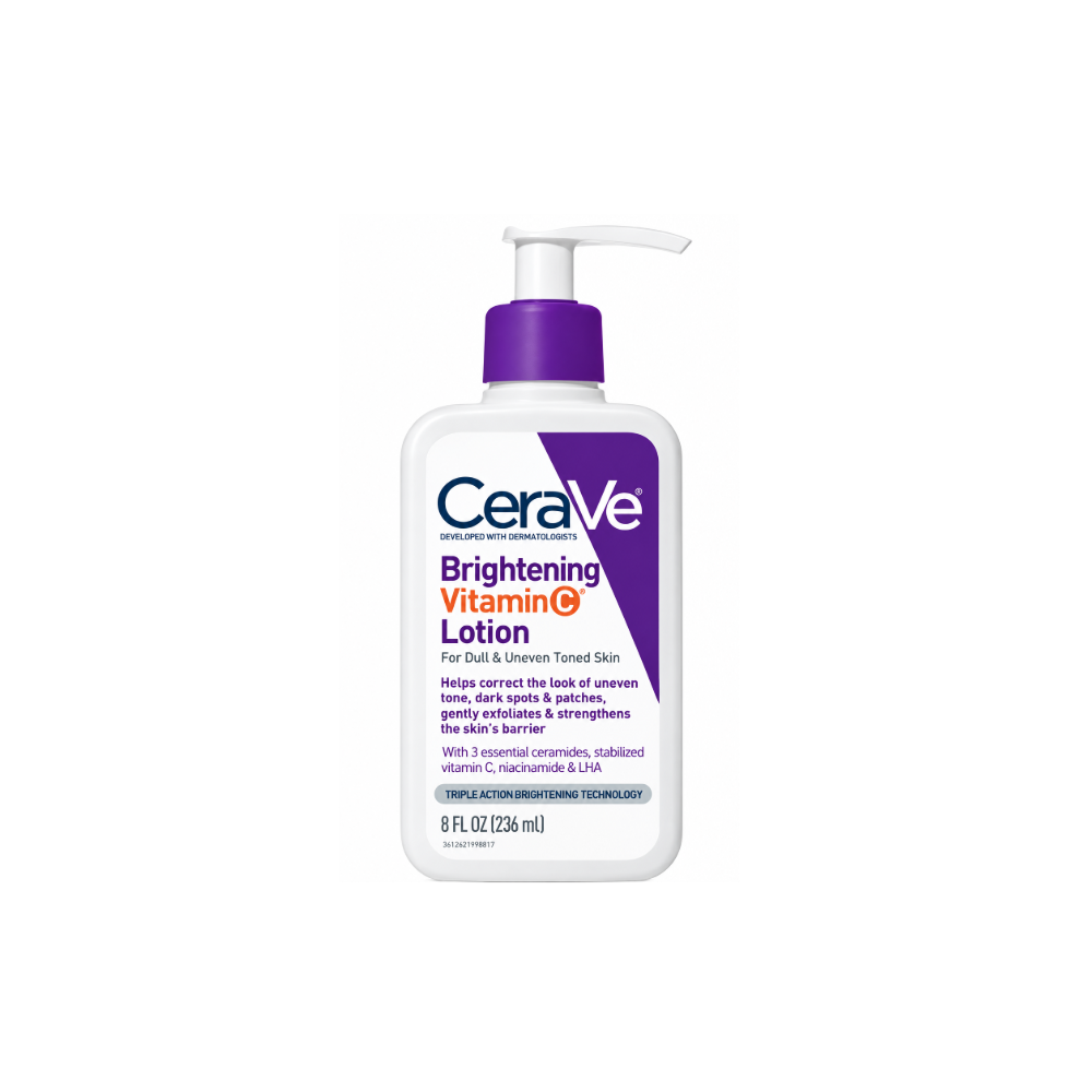 CeraVe Brightening Vitamin C Lotion 236ml front view with Vitamin C, niacinamide and ceramides