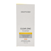 Ceuticoz Clear Zinc Tinted Sunscreen Gel SPF 50 PA++++ front box