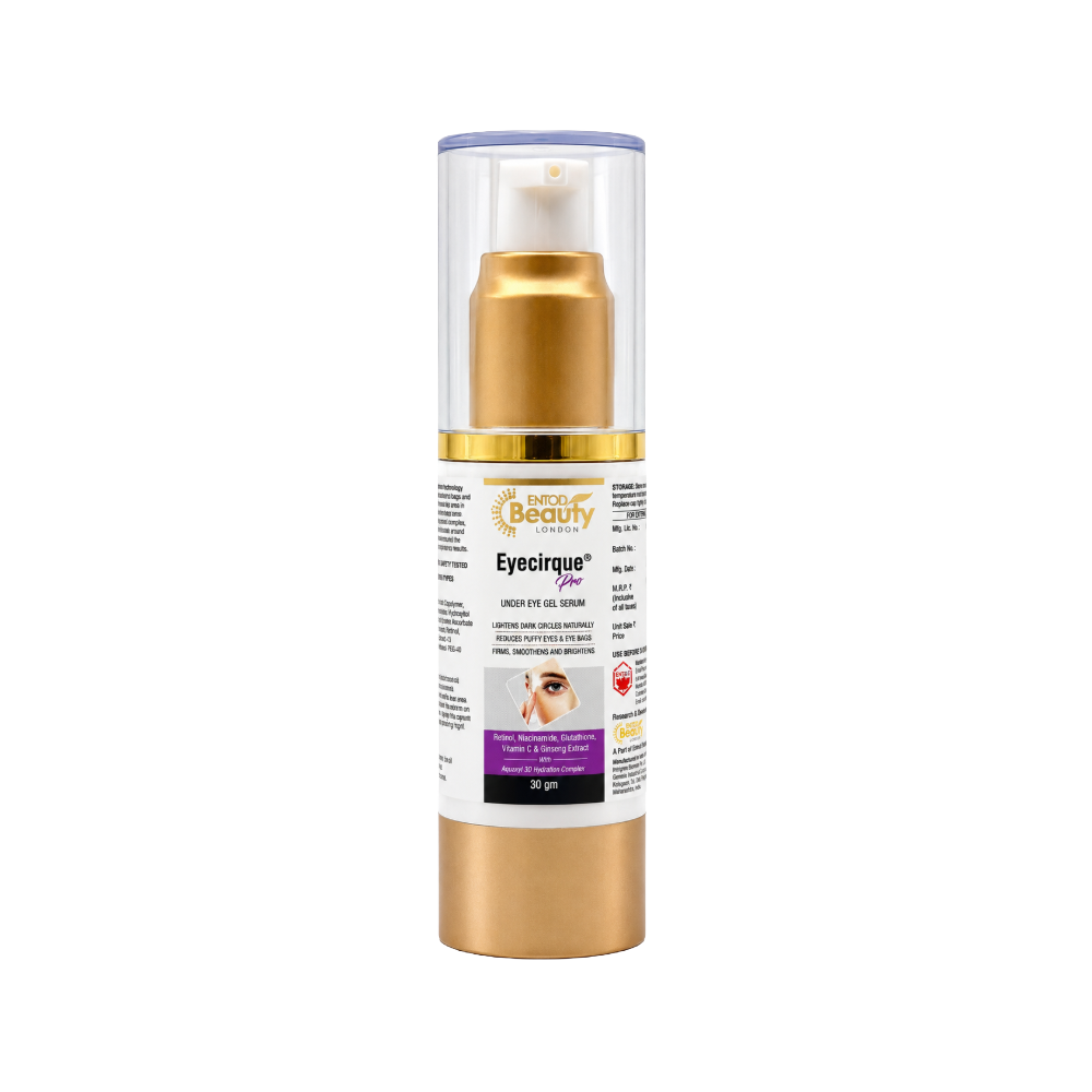 Eyecirque Pro Under Eye Gel Serum 30g – ENTOD Beauty London Product Bottle