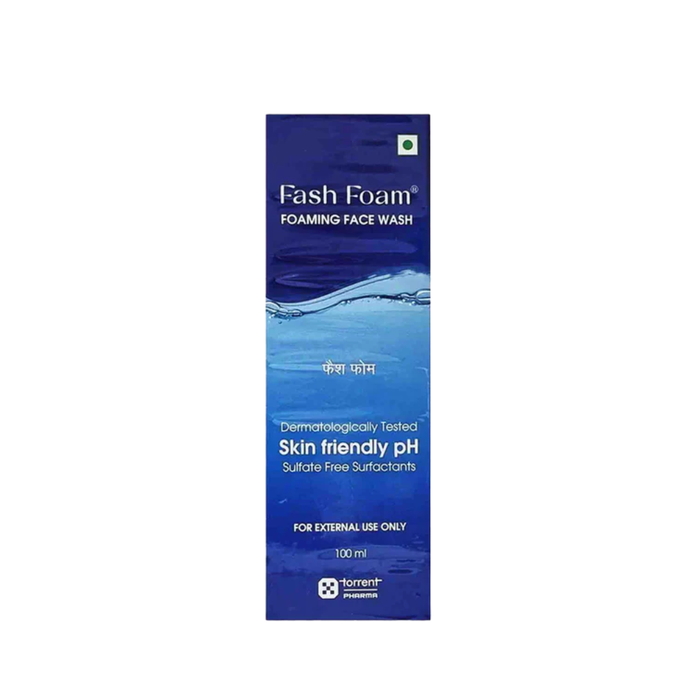 Fash Foam Foaming Face Wash packaging on a white background