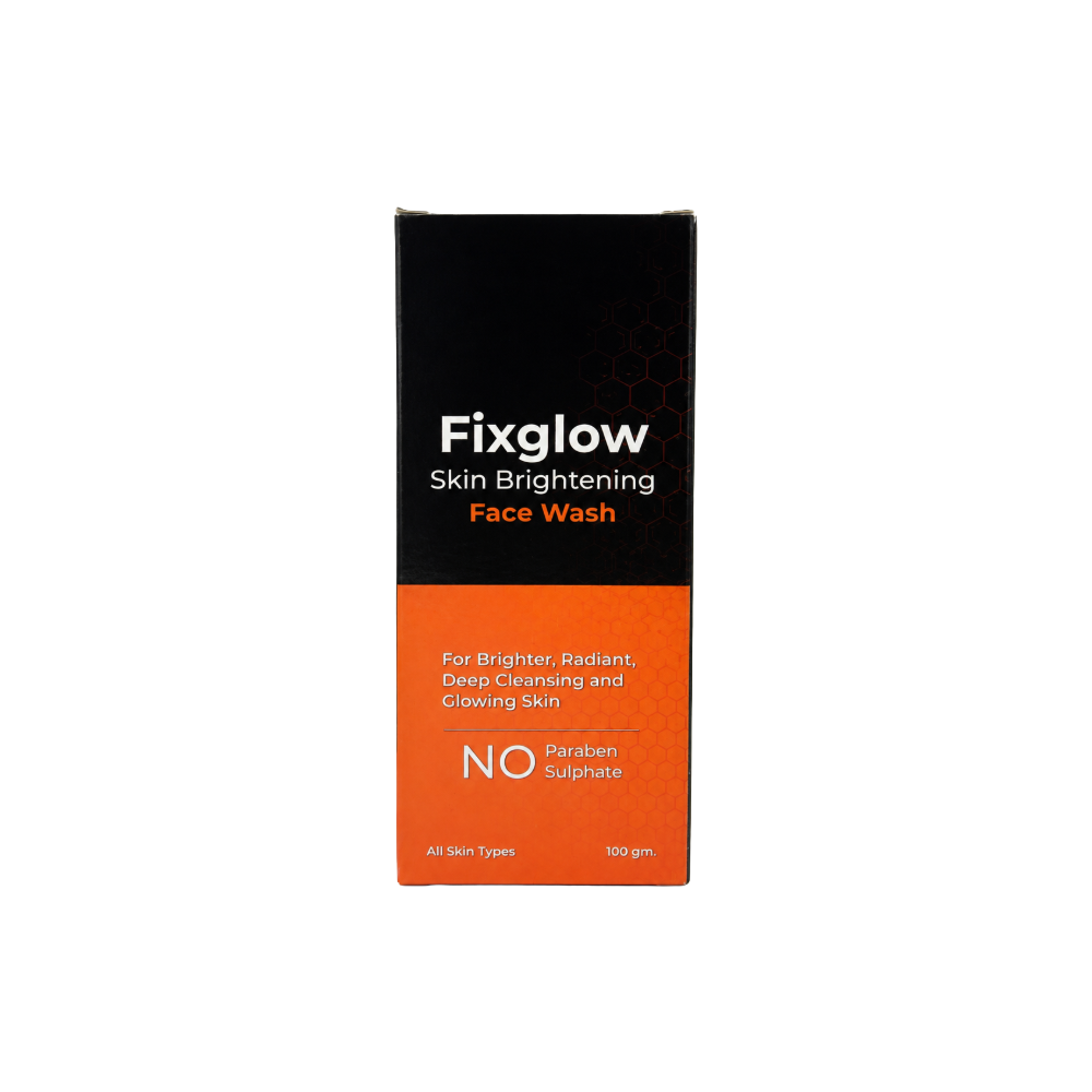 Fixglow Brightening Creamy Face Wash 100g front packaging
