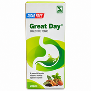 Great Day Sugar Free Digestive Tonic 200ml by Dr Willmar Schwabe India front packaging