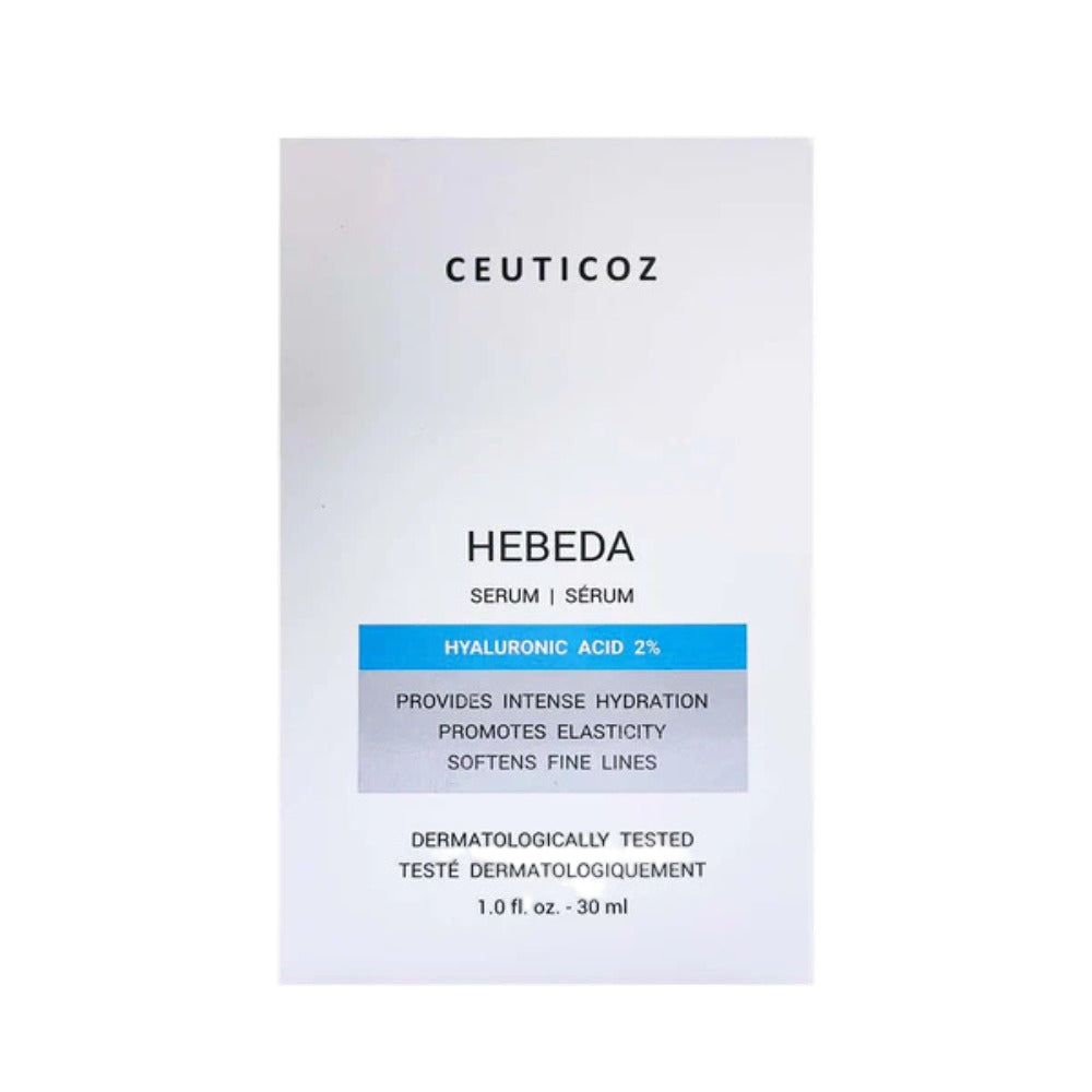 Ceuticoz Hebeda serum packaging on a white background