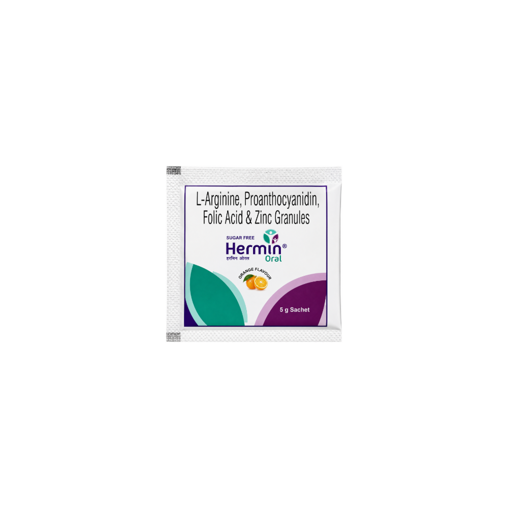 Hermin  Orange Sugar Free Oral Sachet front
