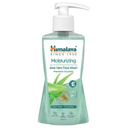 Himalaya Aloe Vera Face Wash bottle on a white background