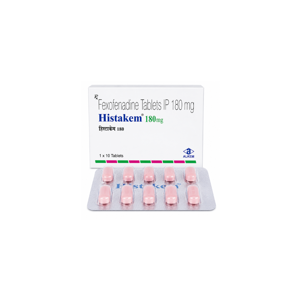 Histakem 180mg Tablet front