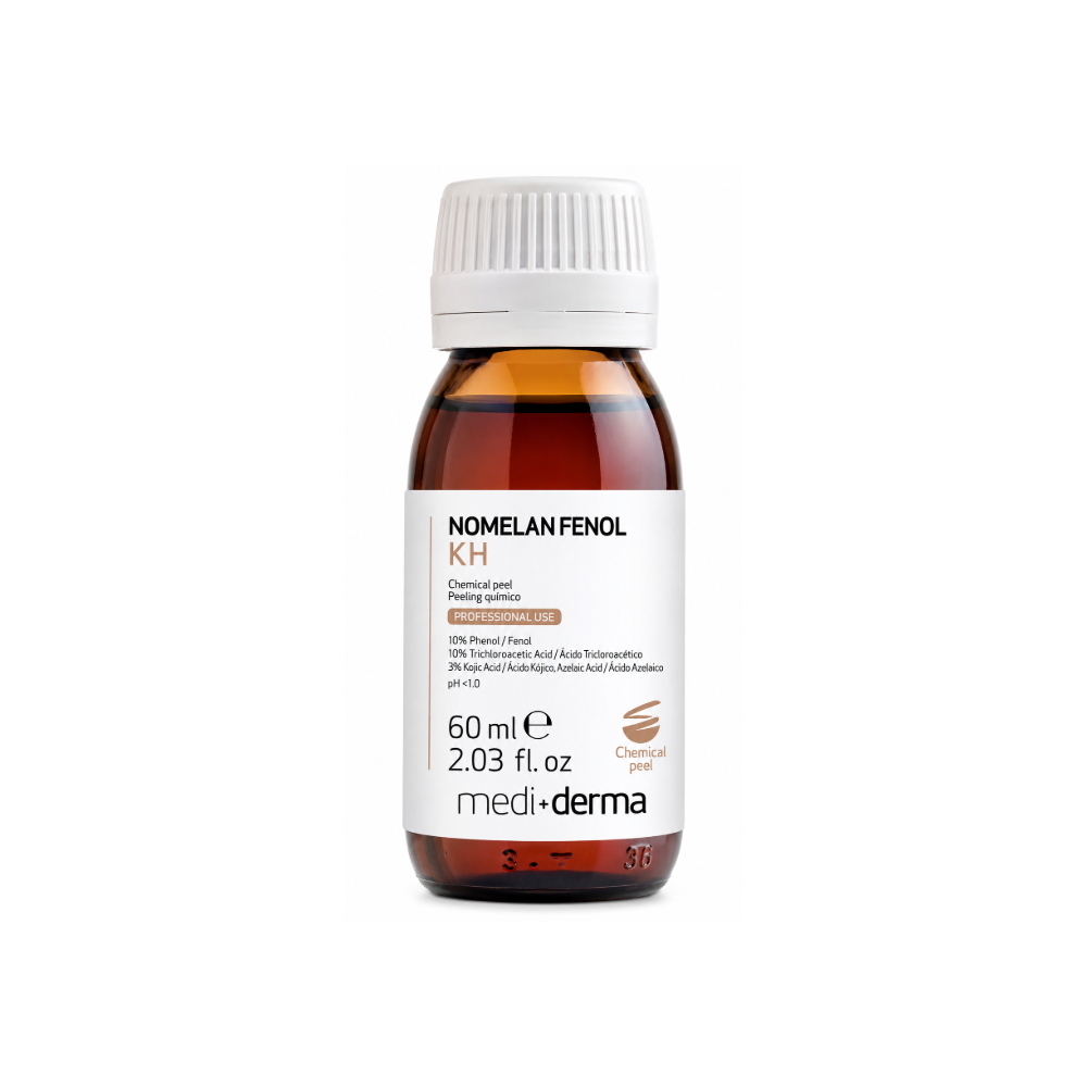 Medi-Derma Nomelan Fenol KH Chemical Peel 60ml professional depigmenting peel bottle.