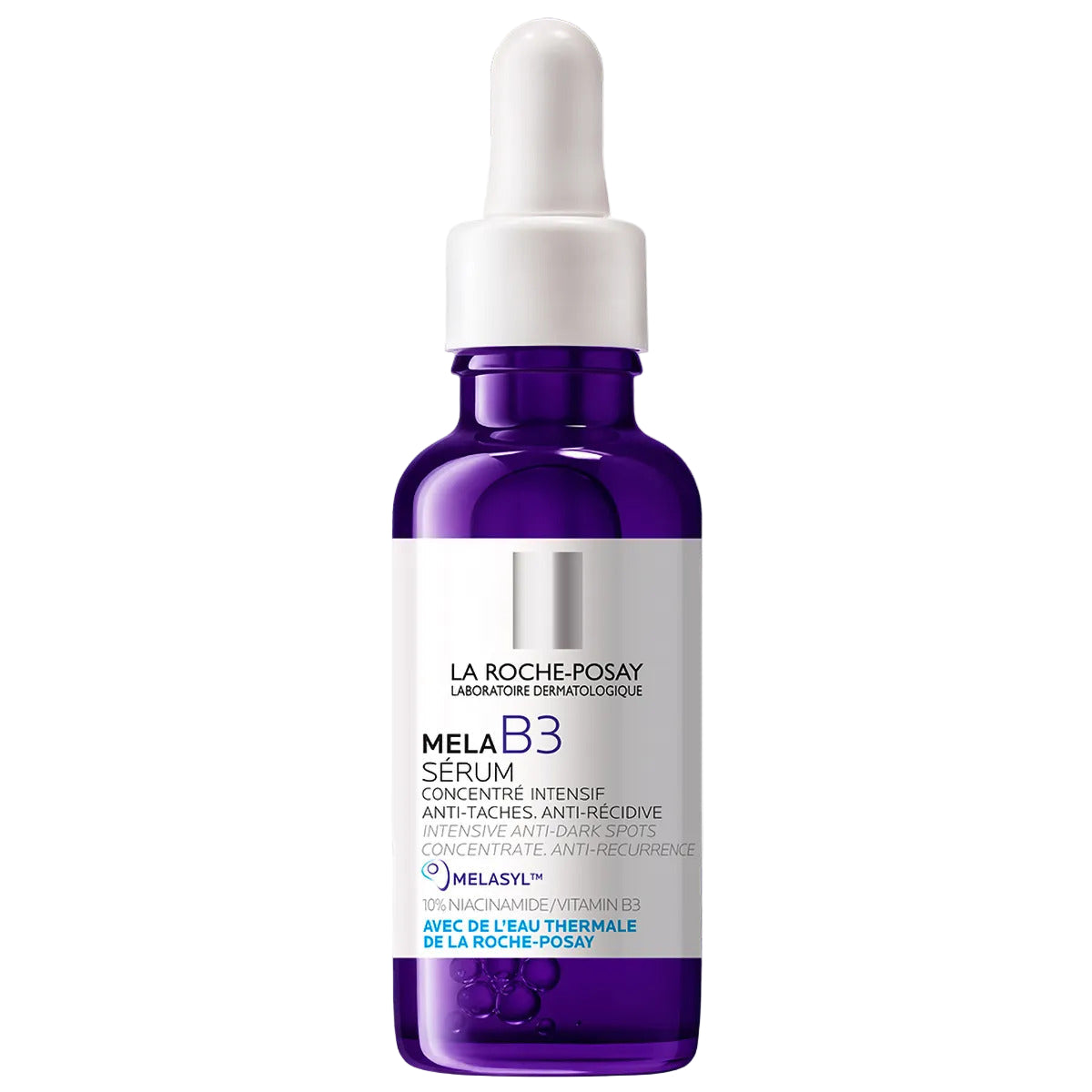 La Roche-Posay Mela B3 serum bottle on a white background