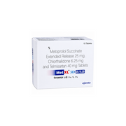 Met XL 3D 25/6.25 Tablet Box of Met XL 3D tablets with medication details on a white background