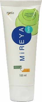 Tube of Mireya cream with branding on a white background