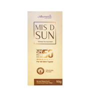 Akumentis MIS D SUN Tinted Sunscreen SPF 50 packaging on a white background