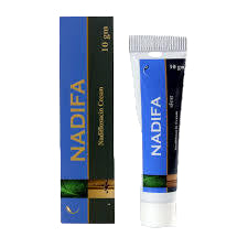 Nadifa tube and box on a white background