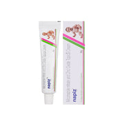 Napiz baby cream tube and packaging on a white background