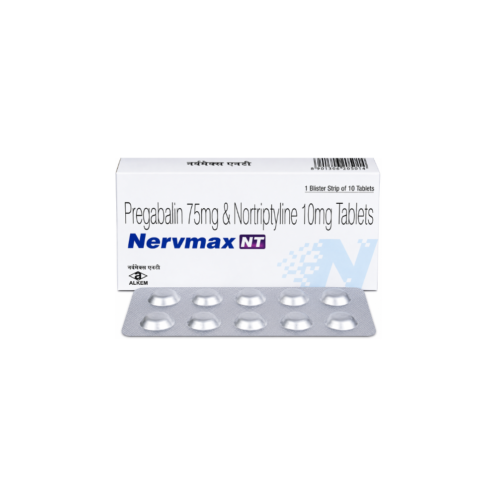Nervmax NT 75mg10mg Tablet Front