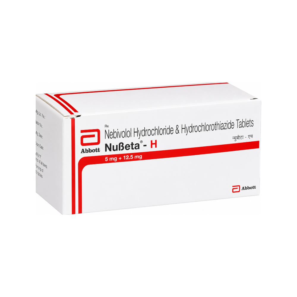 Box of Abbott NuBeta-H medication on a white background