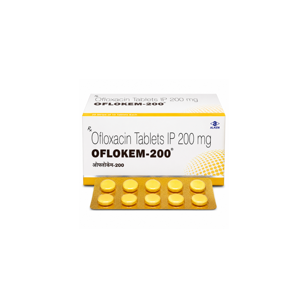 Oflokem 200mg Tablet front