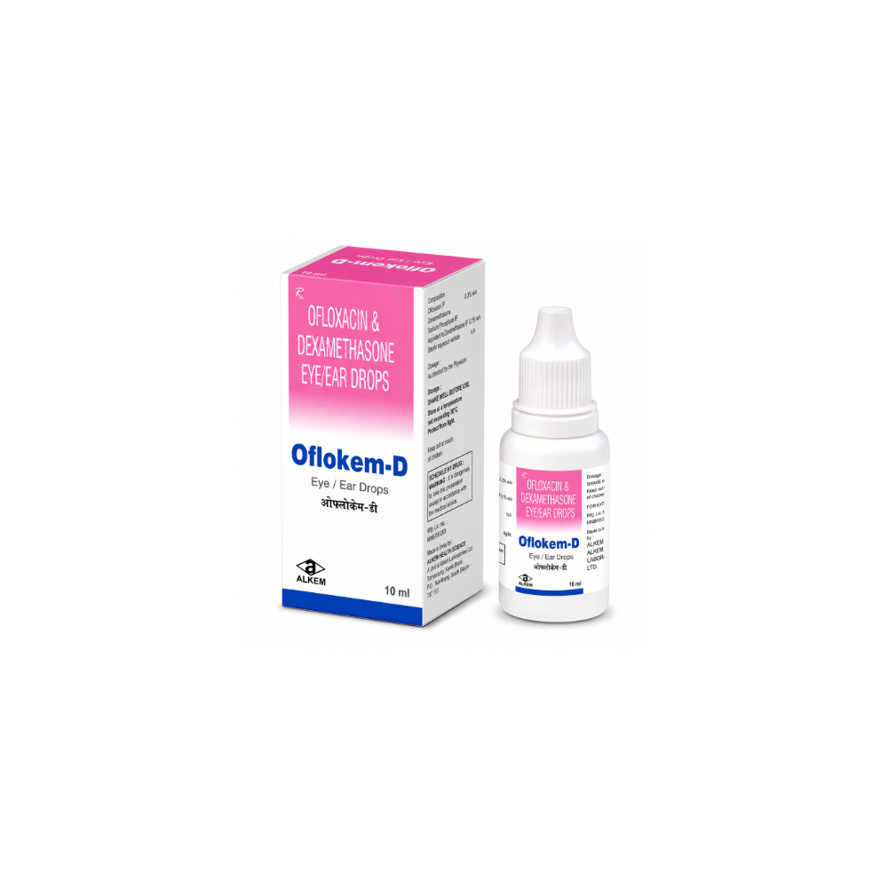 Oflokem D EyeEar Drops front