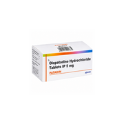 Box of Olopatadine Hydrochloride Tablets IP 5 mg with Patadin Tablet branding on a white background