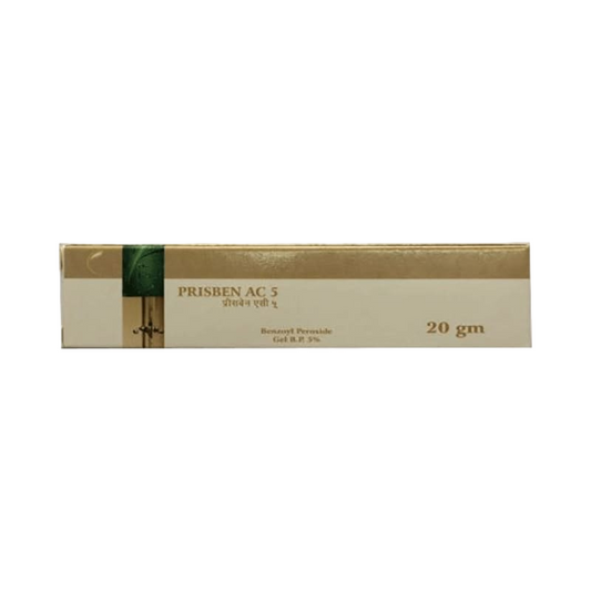 Box of Prisben AC 5 with '20 gm' label on a white background