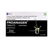 Proanagen tablet packaging with product details on a white background