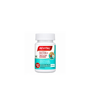 Revital Biotin+ Amla and DHT Blockers nutritional supplement bottle containing 50 tablets for adult hair, skin and nail support.