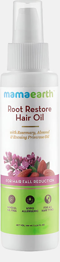 मामाअर्थ रूट बालों के तेल को पुनर्स्थापित करता है
