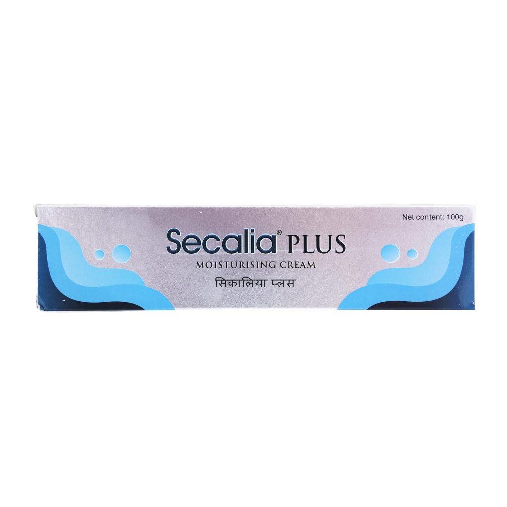 Secalia Plus moisturising cream packaging on a white background
