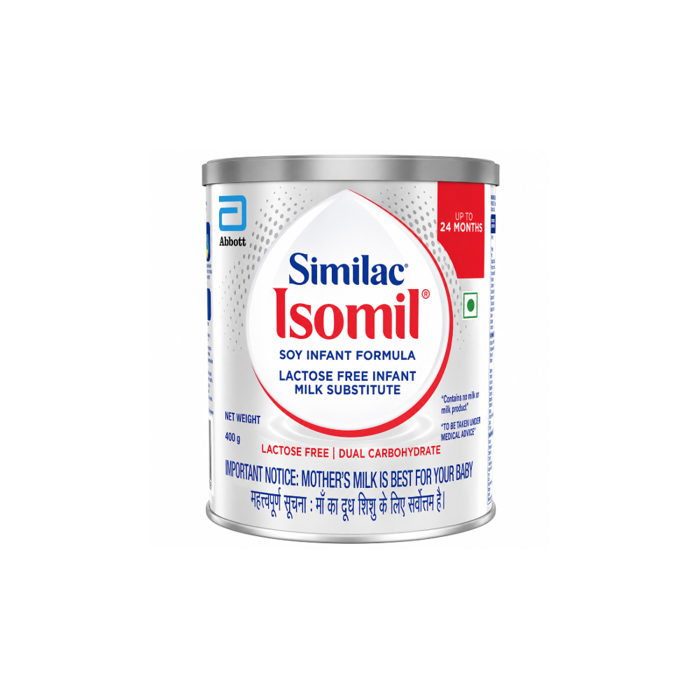 Similac Isomil soy infant formula can on a white background