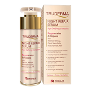 Truderma Night Repair Serum bottle and packaging on a white background