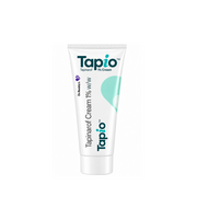 Front view of Tapio Tapinarof 1% Cream tube by Dr. Reddy’s, showing teal branding and white packaging.