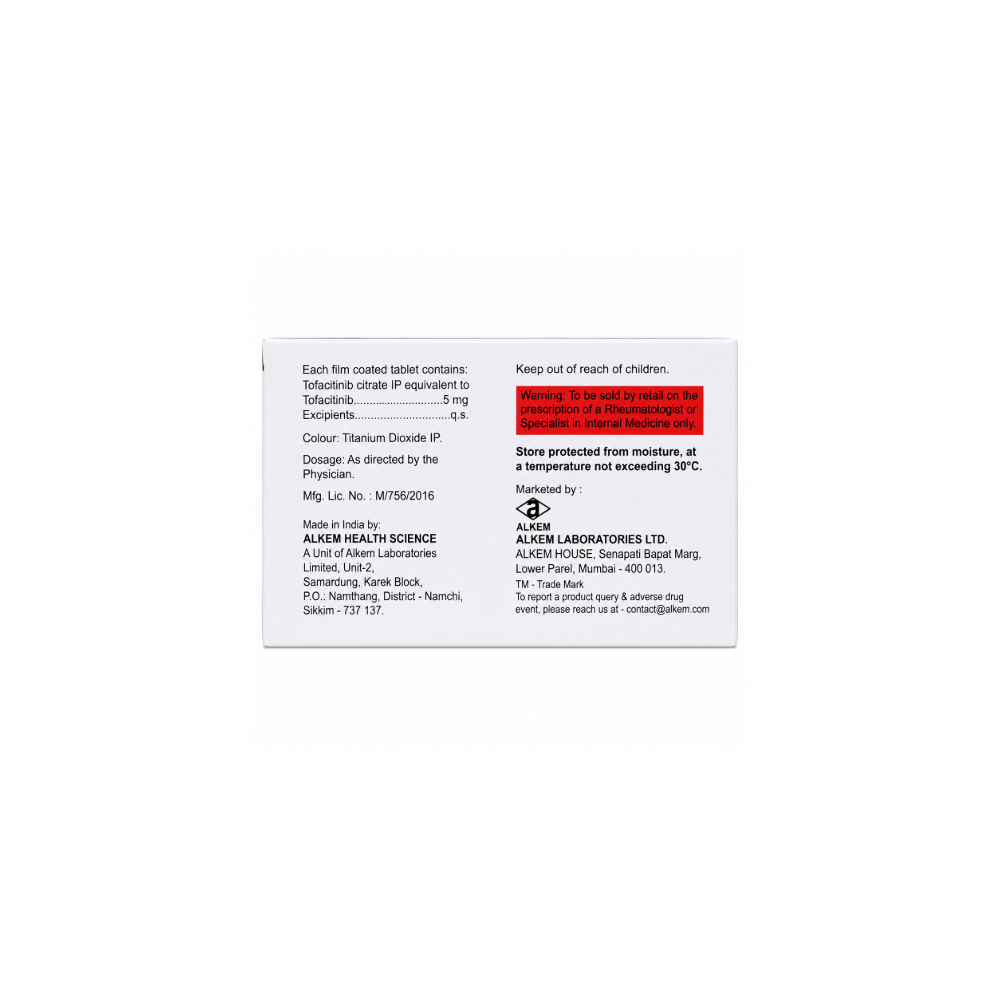 Tofatop 5mg Tablet product information side