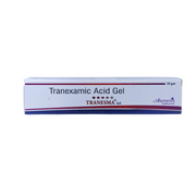 Tranexamic Acid Gel container with 'Akuments' branding on a white background