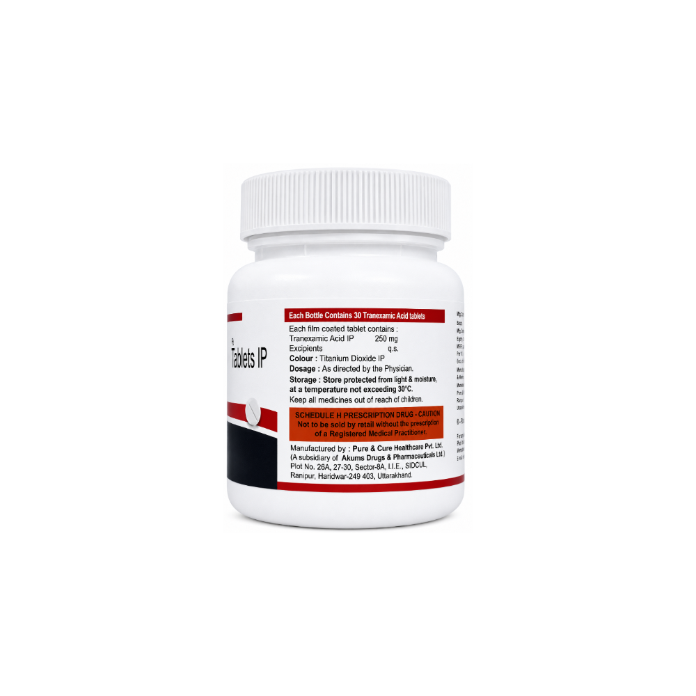Tranesma Tablet A white plastic bottle of dietary supplement tablets with a white cap, shown against a plain white background. The label features red and black text and graphic elements.